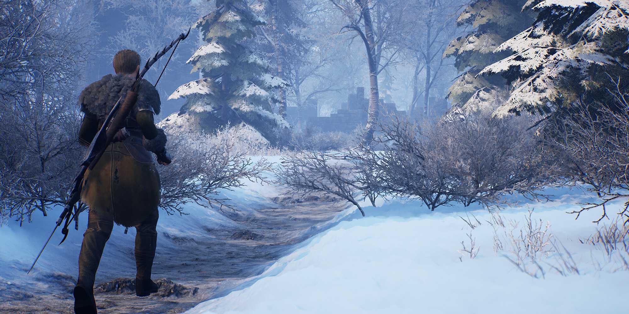 Of Ash And Steel Character In Snowy Forest