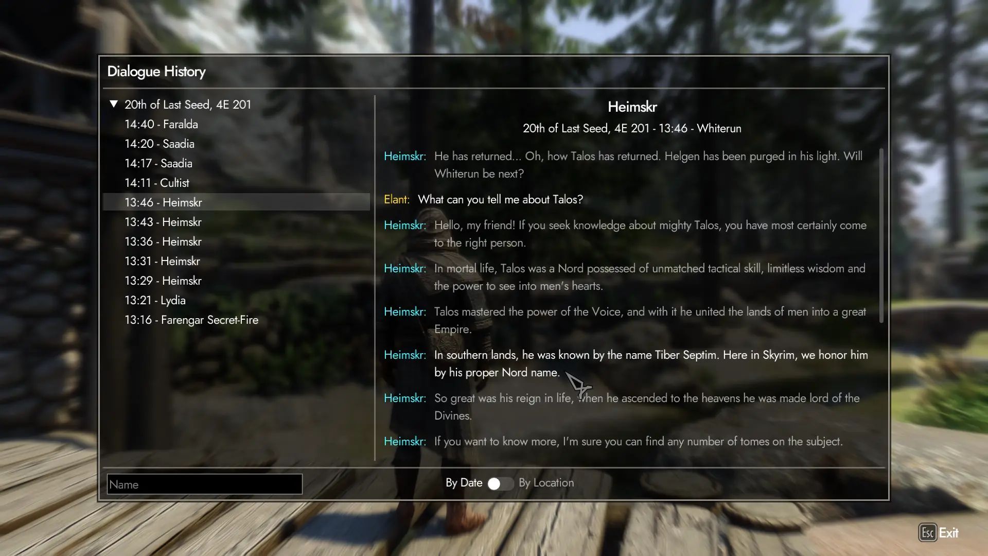 Dialogue History