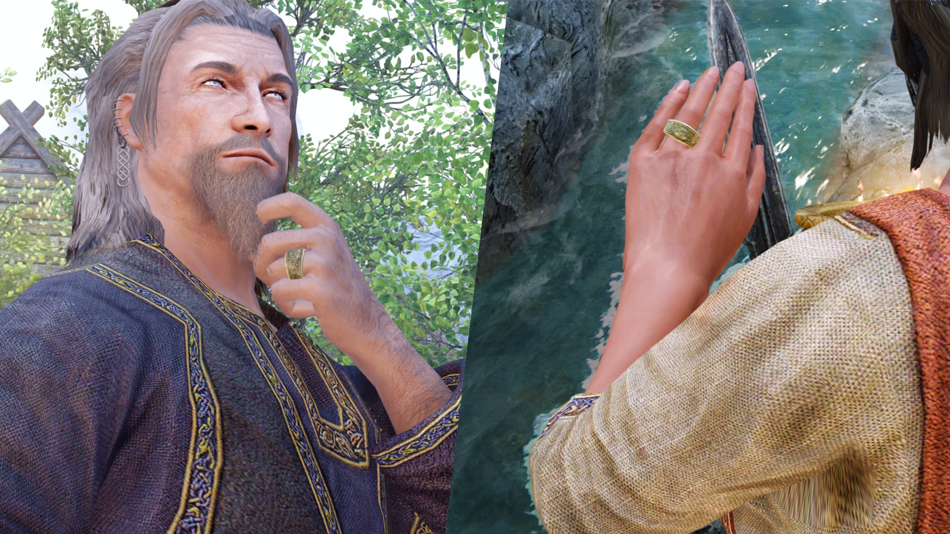 Married NPCs Wear Wedding Bands (SPID - Left Hand Rings)