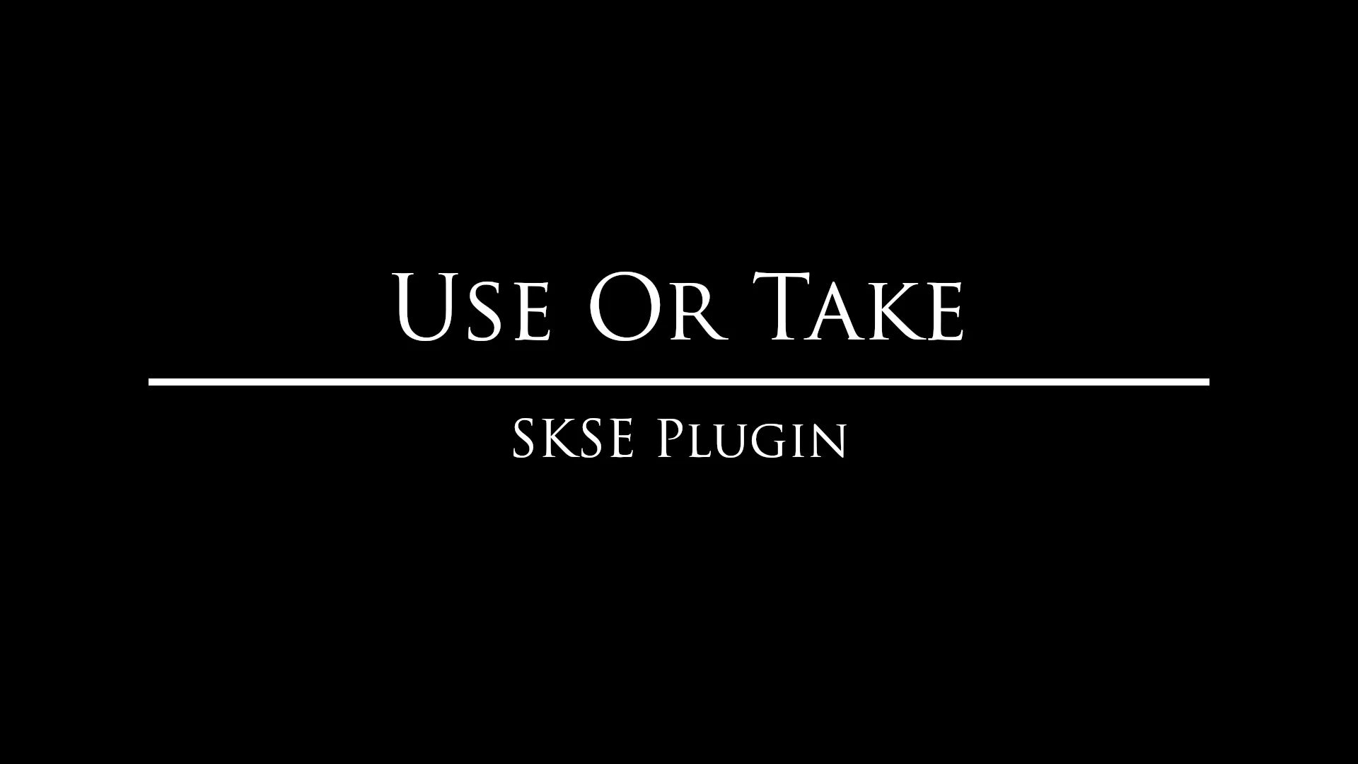 Use Or Take
