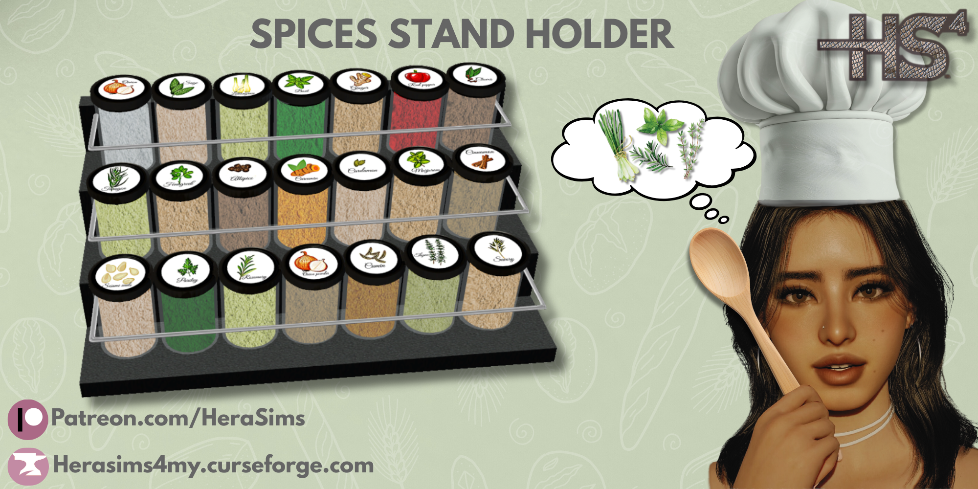 Spices stand holder