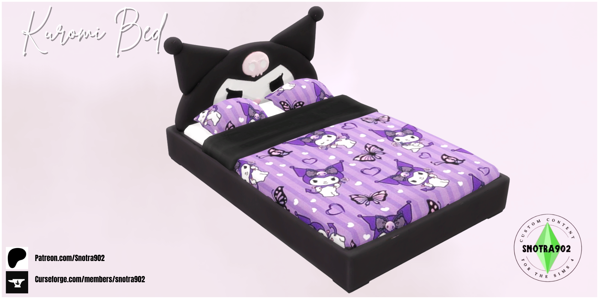 Kuromi Bed