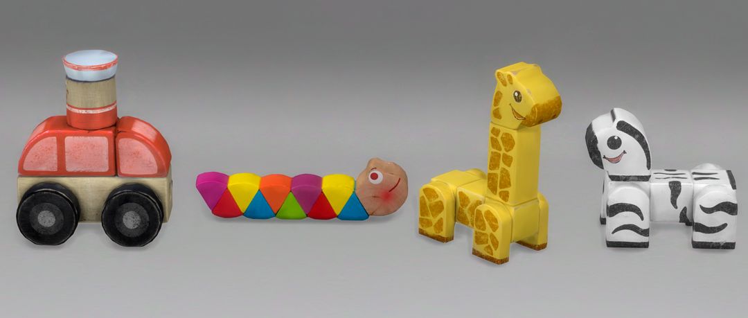 Antique wooden toys