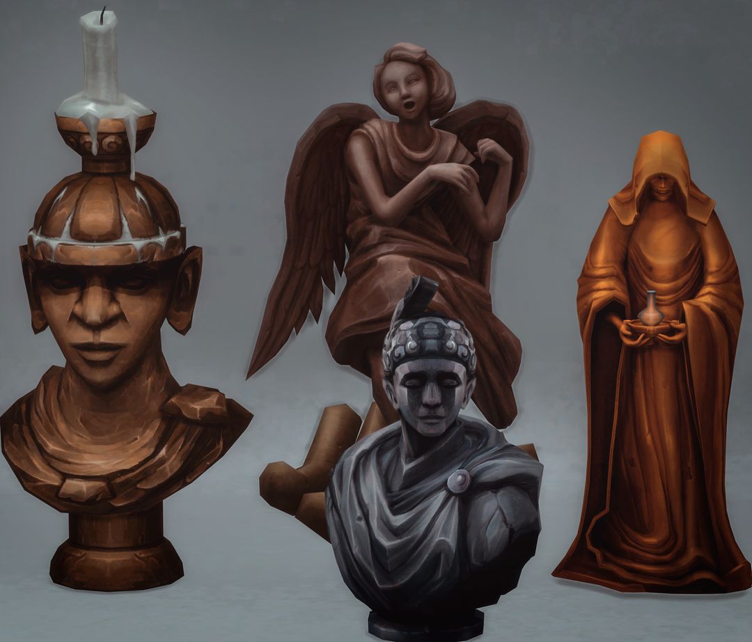 Busts - Sculptures Vintage Thoughts