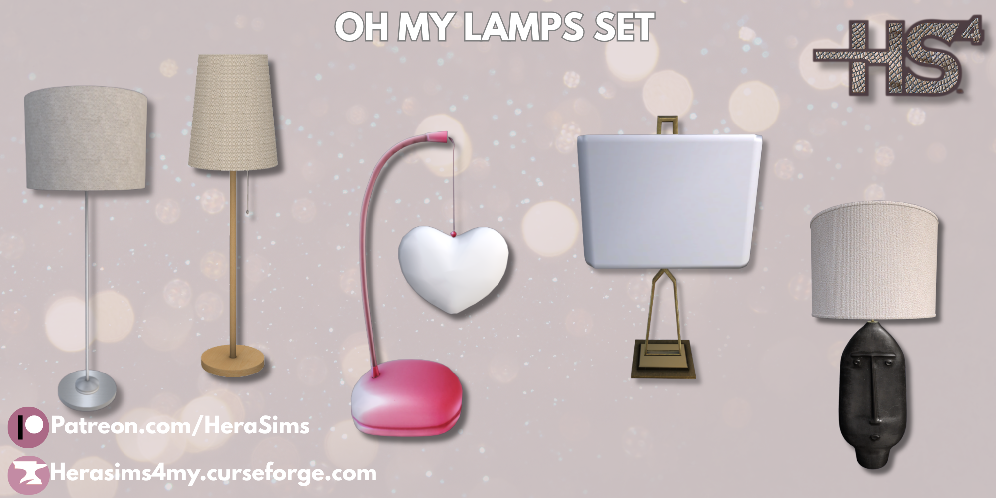 Oh my lamps set