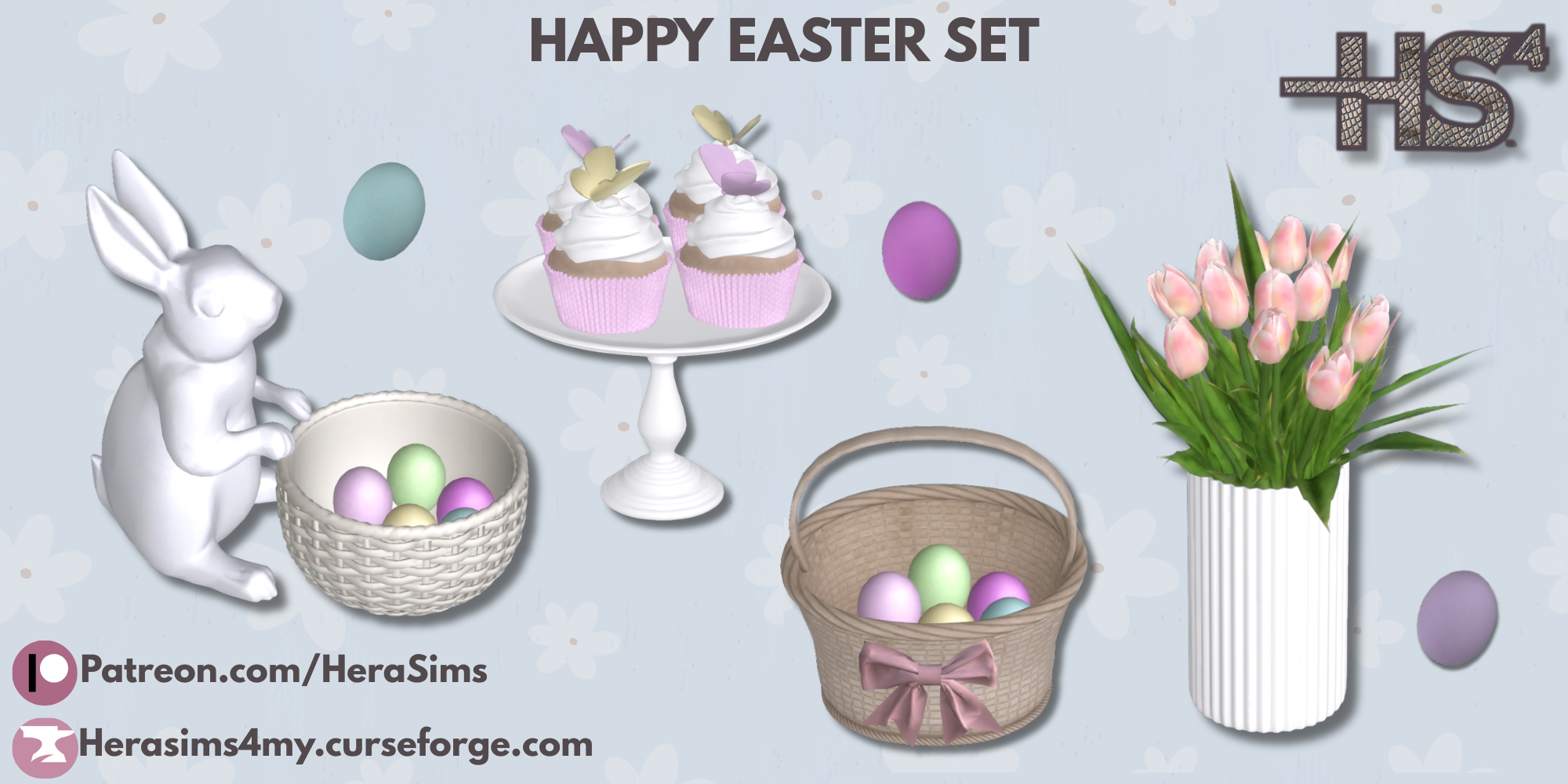 Happy easter - set