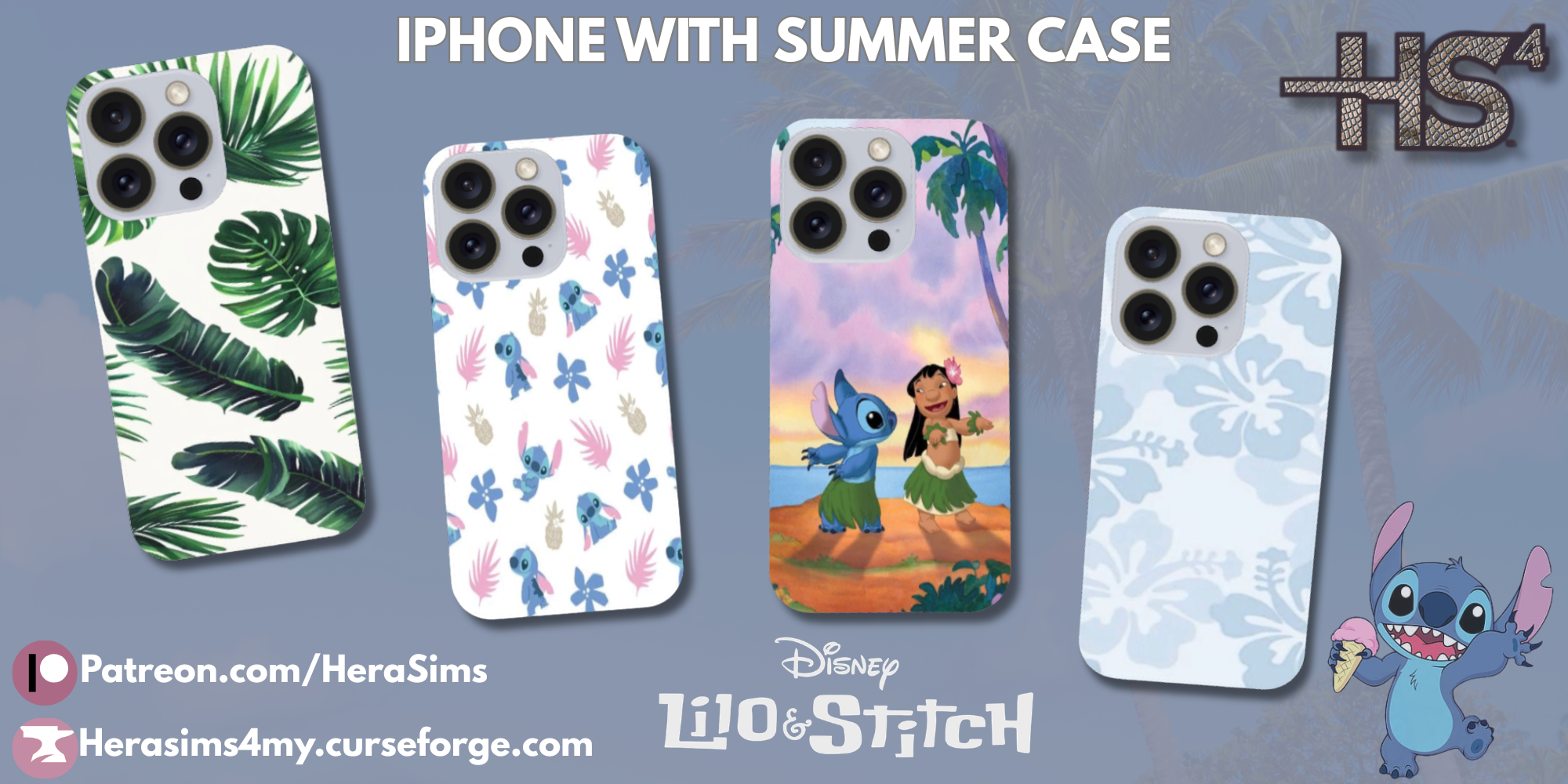 iPhone with Summer case