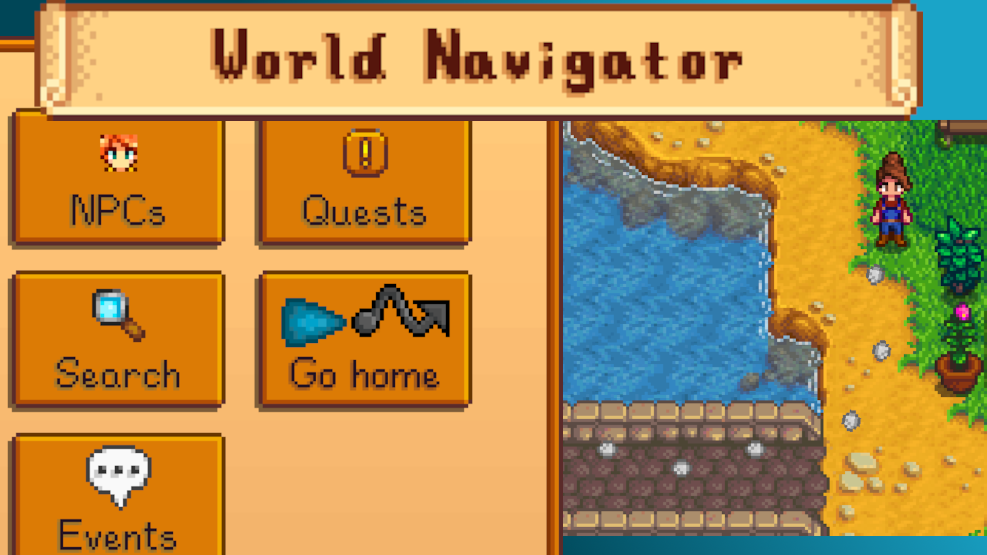 World Navigator - GPS for Stardew Valley