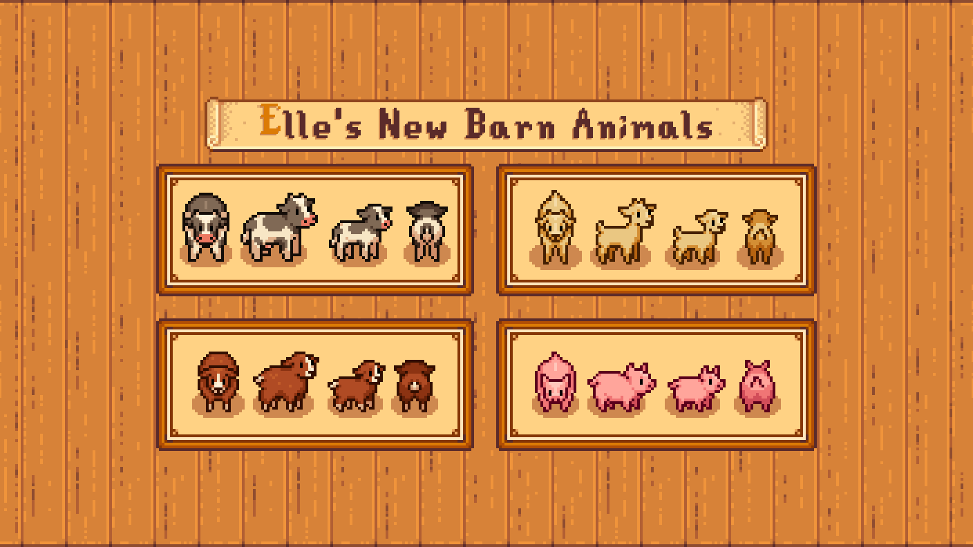 Elle's New Barn Animals