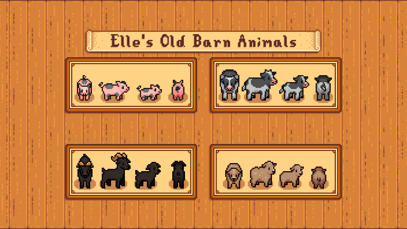 Elle's Old Barn Animals