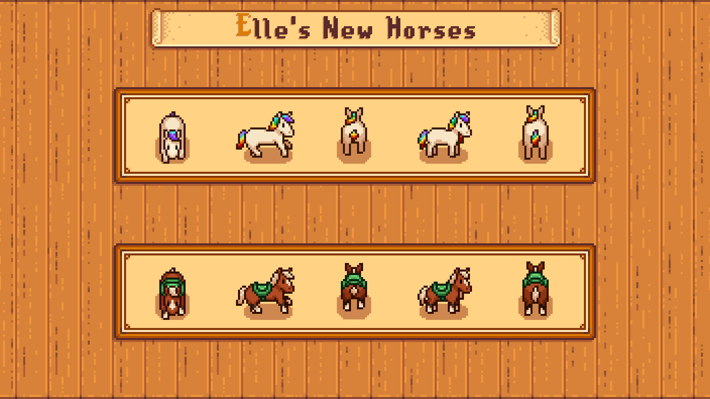 Elle's New Horses