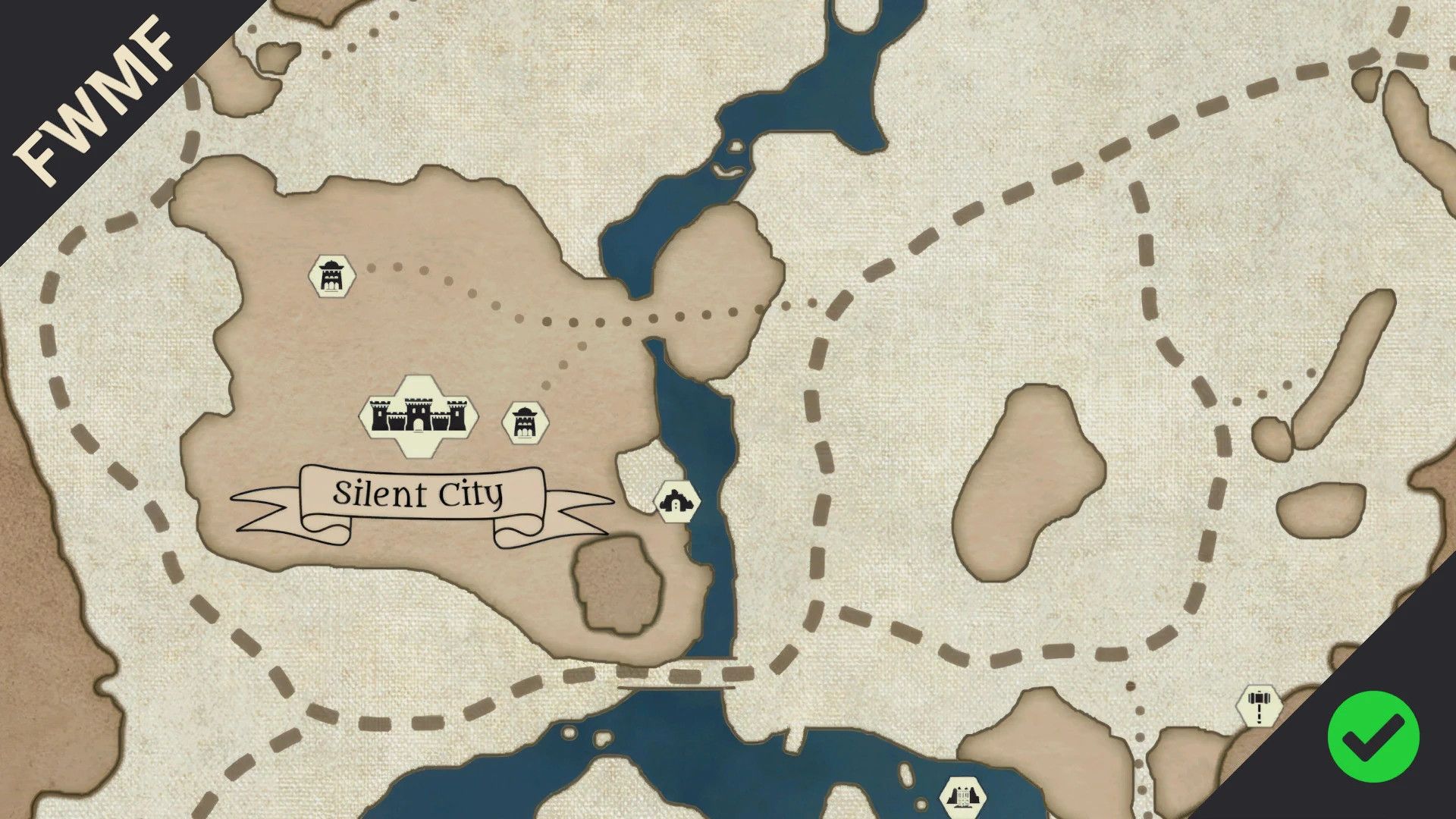 Blackreach Paper Map for FWMF