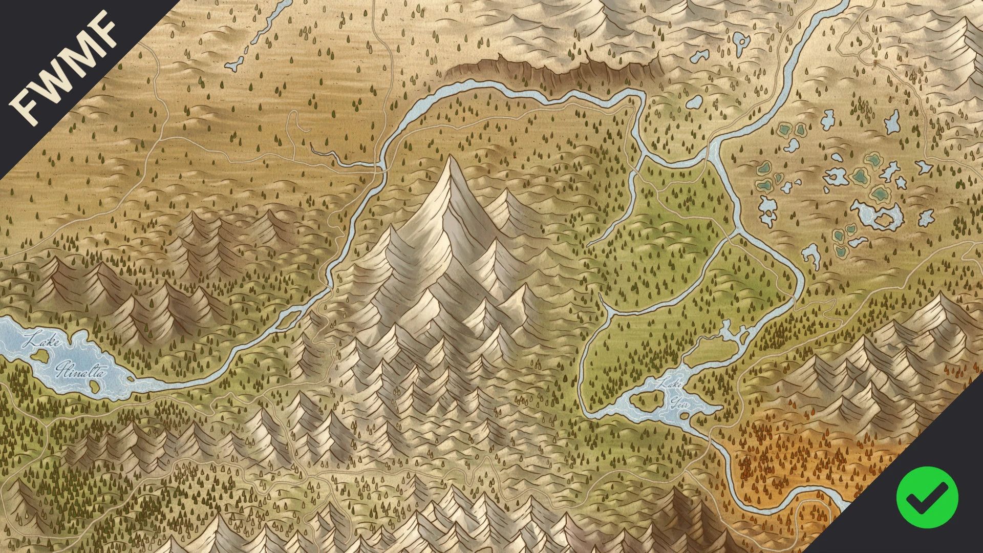 Skyrim Paper Map by Caro Tuts for FWMF