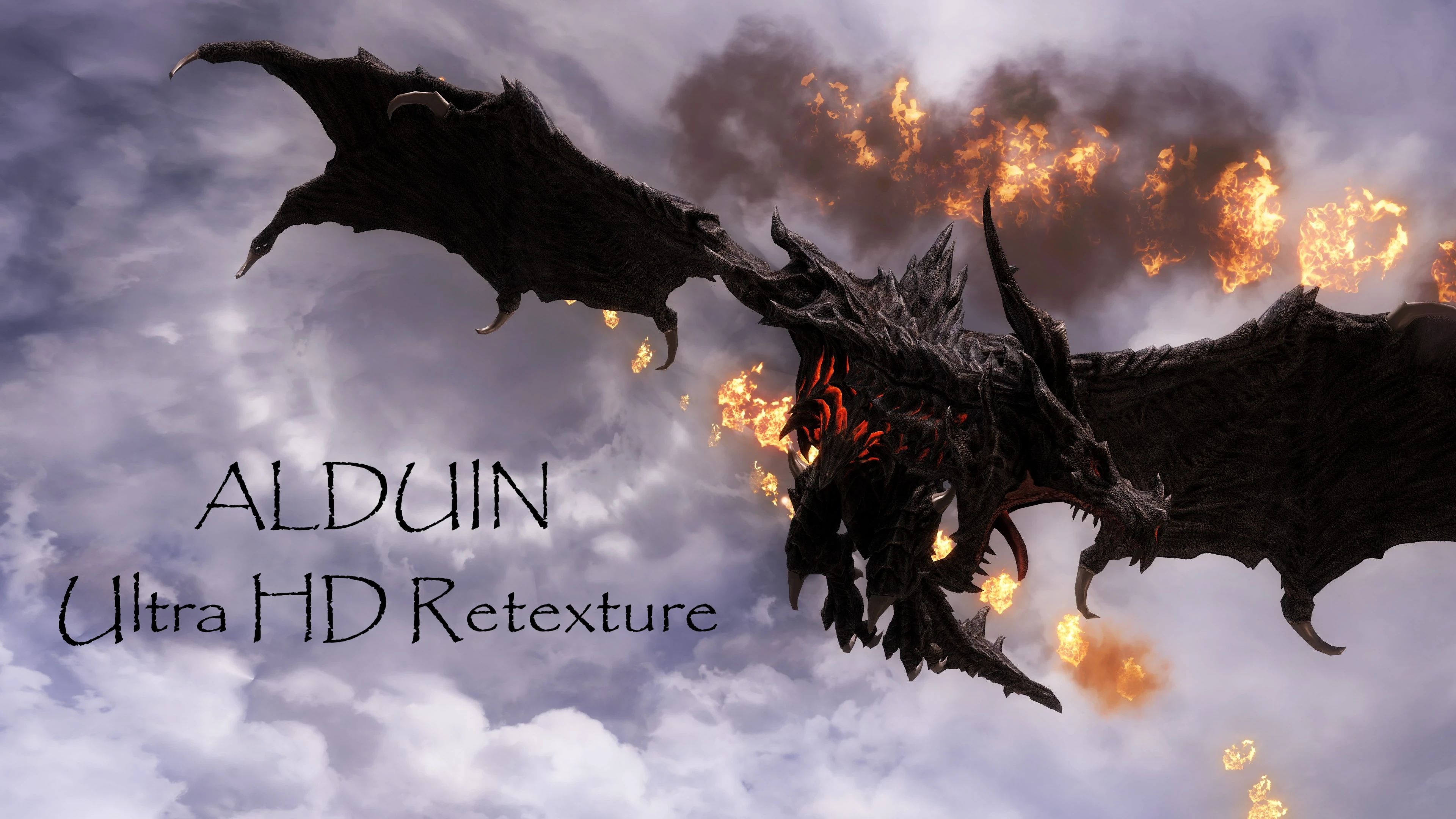 Edmond's ALDUIN THE WORLD-EATER (Ultra HD - 4k 8k and 16k Dragon Retexture)