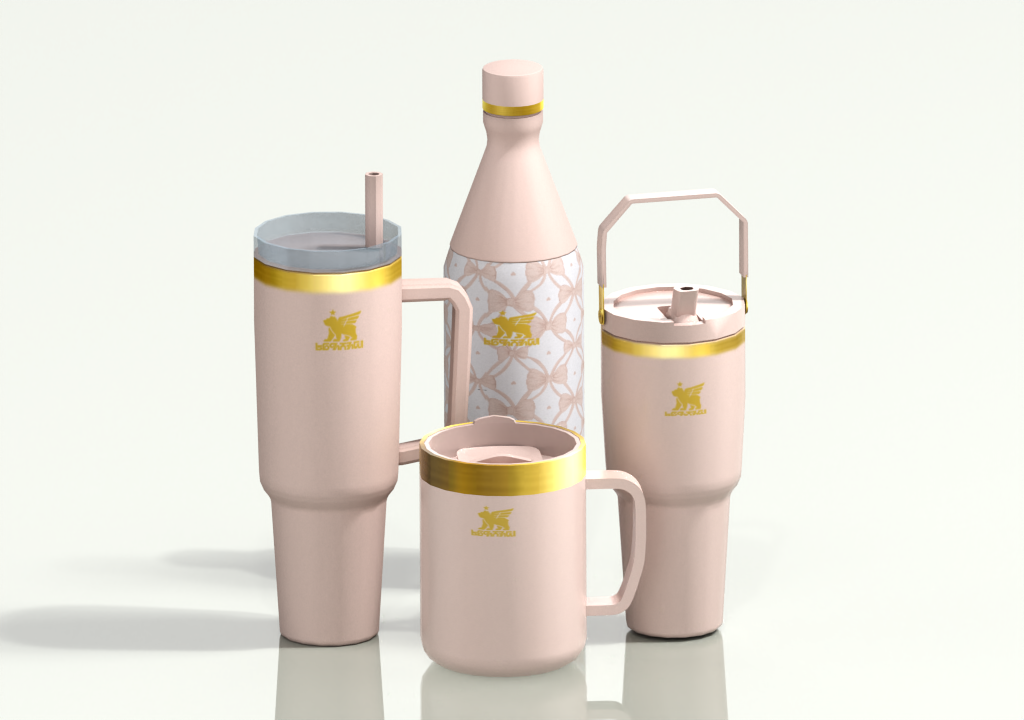 Warm Tumbler Clutter Set | Modern Drink Decor Collection